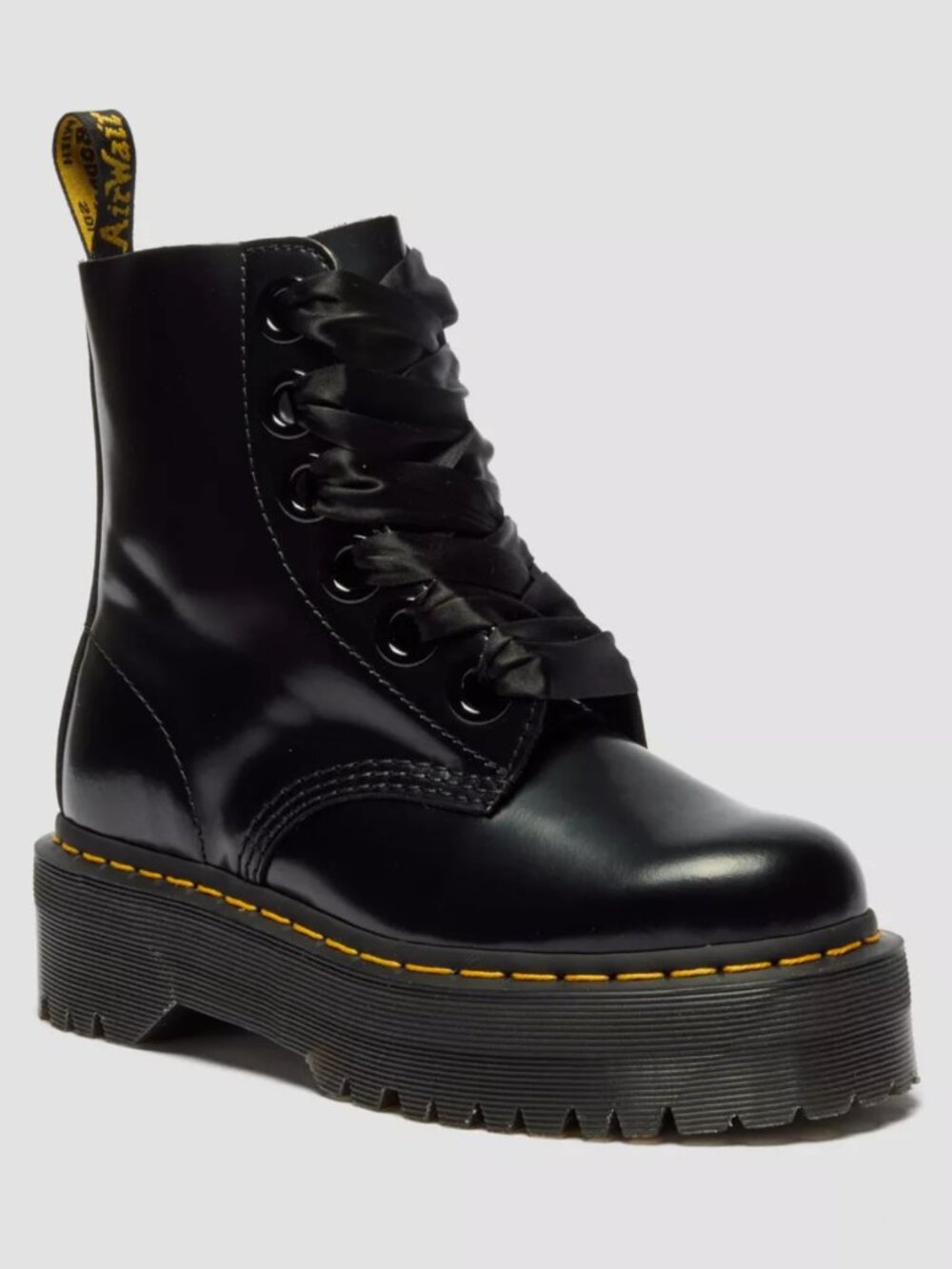 Dr. Martens Molly Leather Platform Boots (Like new!)